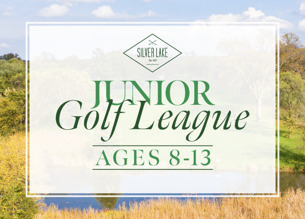 Advertisement for the 2026 Junior Golf League, ages 8-13.